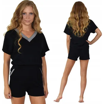 Dámské pyžamo Born2rest dámské pyžamo bavlna černé barvy, velikost L