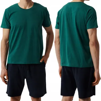 Pánské pyžamo s krátkým rukávem bavlna Atlantic XL