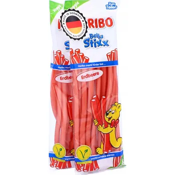 Bonbon Haribo Balla Stixx Jahoda veggie želé pendreky jahoda 200g