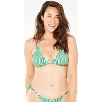 Dámské plavky DECATHLON Dámské plavky horní díl s posuvnými trojúhelníky Mae 46 ZELENÁ