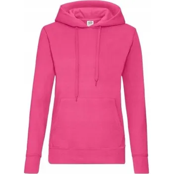 Pánská mikina Mikina s kapucí Hooded Sweat Fruit of the Loom Fuchsia S