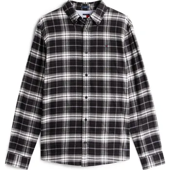 Pánské oblečení Košile Tommy Jeans Black Check 8219119 M