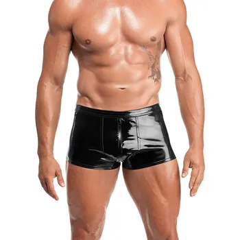 Pánské erotické prádlo Noir Handmade H095 Voltage PVC Shorts Black Velikost XXXL