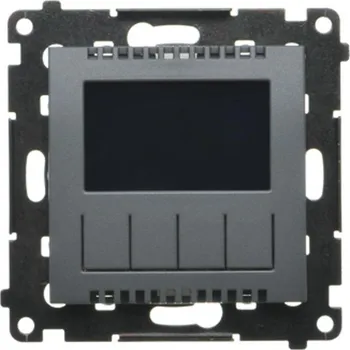 vypínač SIMON TETD1A.01/116 Termostat digitální programovatelný, s displejem (přístroj s krytem) bílá