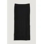 SUKNĚ GANT METALLIC RIBBED KNIT SKIRT BLACK