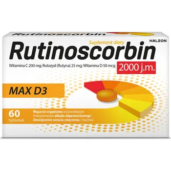 Rutinoscorbin Max D3 Doplněk Stravy Vitamín D 60 tablet