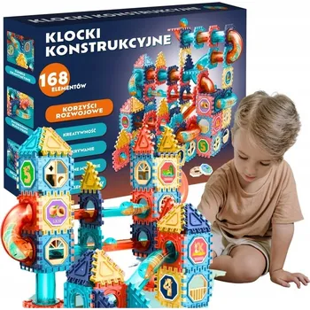 ostatní stavebnice STAVEBNÍ STAVEBNICE DRÁHA PUZZLE 168 DÍLŮ PRO DĚTI