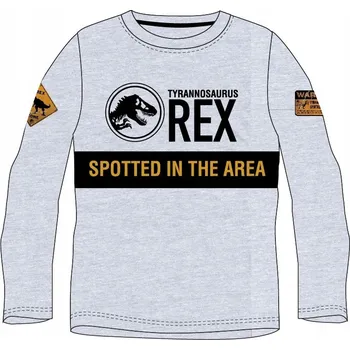 Chlapecké tričko EplusM dětské tričko s dlouhým rukávem bavlna šedé, velikost 146