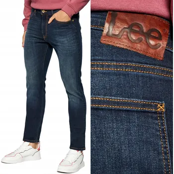 Pánské džíny Lee LUKE SLIM True Authentic tmavé džíny s úzkými nohavicemi W31 L36