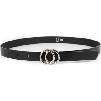 Opasek Kožený opasek s italskou sponou 1.25, černý