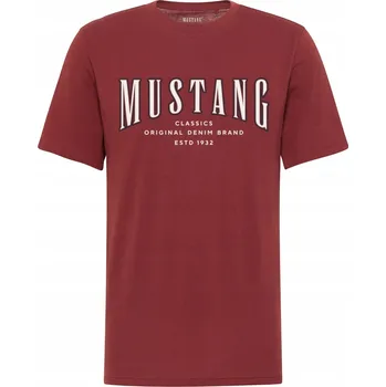 Pánské tričko Pánské tričko Mustang Style Alex Russet Brown 1017335 8338 M