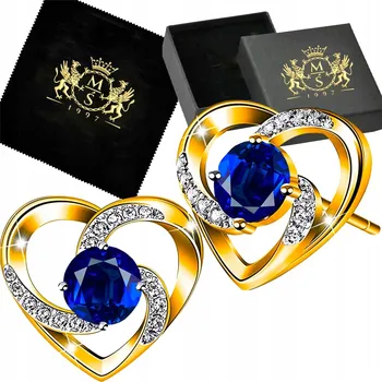 Náušnice Náušnice Mennica Świdnicka zlatá srdíčka