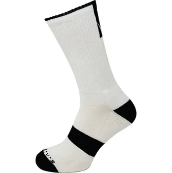 Pánské ponožky PEATY'S PONOŽKY SHREDSOCKS BLOCK WHITE / BLACK (PPW-SCK-BLC-WT/BK-10)