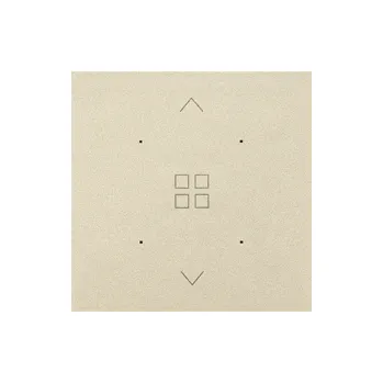 vypínač Kryt pro elektronické vypínače a ovladače, 1 násobný, s piktogramy pro, Simon 55 TKE13/144, champagne metalizovaná