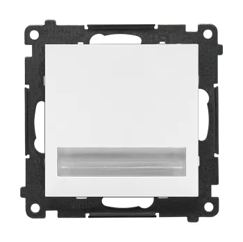 vypínač LED osvětlení, 14 V / 0,56 W, barva světla studená bílá, Simon 55 TOS5K14.01/111, bílá