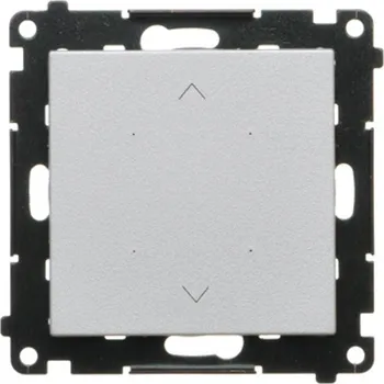 vypínač Vypínač žaluziový místní, pro ovládání jedné žaluzie, Simon 55 TEZ1L.01/143, hliníková