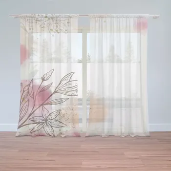 Záclona Sablio Záclony Jarní akvarel: 2ks 150x250cm