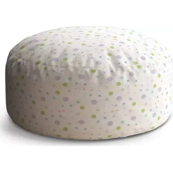 Taburet Sablio Taburet Circle Barevné puntíky: 38x48 cm