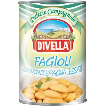 Luštěnina Divella - Fagioli bianchi di spagna Lessati 425 ml / 400 g / 240 g