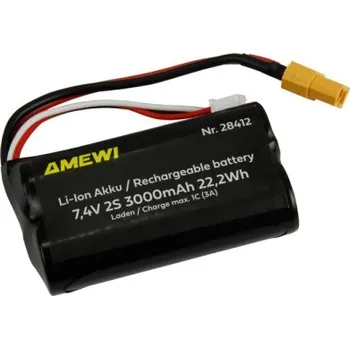 RC model ostatní Li-Ion akumulátor 2S 7,4V 3000mAh konektor XT60 AMEWI Trade e.K. - RC_323367