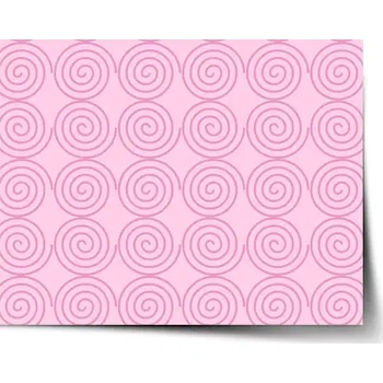 Plakát Sablio Plakát Růžové spirály - 60x40 cm