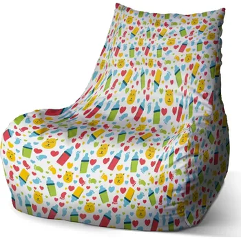 Sedací pytel Sablio Sedací vak Bean Dětské obrázky - 60 x 70 x 70 cm
