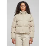 Ladies Short Peached Puffer Jacket - wetsand XXL