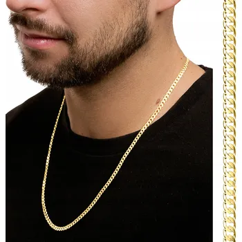 Řetízek ZLATÝ ŘETÍZEK PRO PÁNA ŘETÍZEK 999 PANCR 50cm PLNÉ 7 gramů 24K STŘÍBRO 925