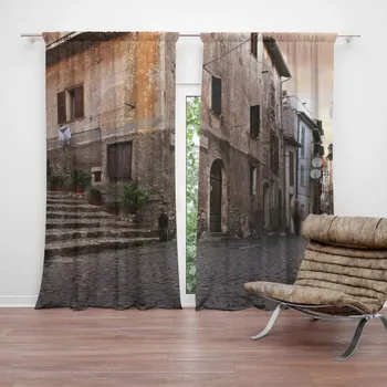 Závěs Sablio Závěs Starý dům 2: 2ks 140x250cm