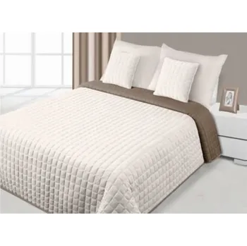 Přehoz na lůžko Přehoz na postel Eurofirany polyester 240 cm x 220 cm béžový