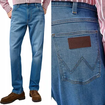 Pánské džíny Wrangler Greensboro pánské džíny rovného střihu velikost 42/32