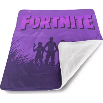 deka Sablio Deka pro miminko FORTNITE Fialová silueta - 80x100 cm