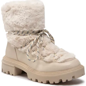 Dámská zimní obuv Kotníkové Boty DeeZee ZALJ8088Y-2 Slonovinová