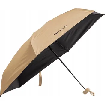 Deštník Kapesní deštník WINGS KHAKI, malý skládací deštník khaki