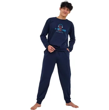 Pánské pyžamo Chlapecké pyžamo 998/56 DJ - CORNETTE tmavě modrá 164/XS