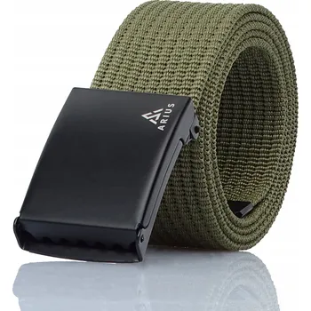 Opasek Zelený taktický opasek s KOVOVOU přezkou a gravírováním Arius