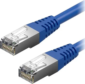 Datový kabel AlzaPower Patch CAT5E FTP 5m modrý