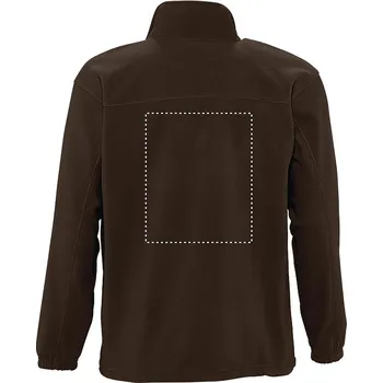 NORTH Fleecová bunda na zip 5 BACK, 280x230mm Výšivka, 1 barva