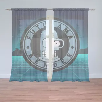 Záclona Sablio Záclony Futurama Bender Čtvrtá dimenze: 2ks 150x250cm