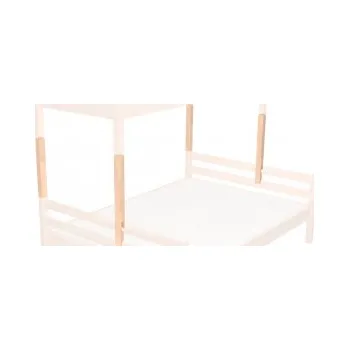 Postel Zvyšující prvky palanda dvoulůžko, buk cink