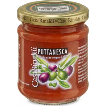 Omáčka Casa Rinaldi - Sugo Puttanesca con olio extra vergine di oliva 190 g