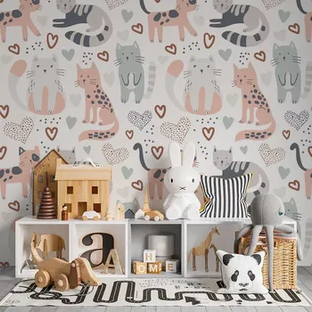 Tapeta Sablio Tapeta Malované kočičky - 125x75 cm