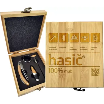 Víno Sablio Dárková sada na víno Hasič: 147×168×49 mm