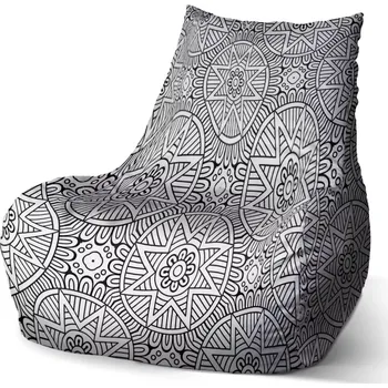 Sedací pytel Sablio Sedací vak Bean Hvězdy mehendi - 100 x 90 x 45 cm