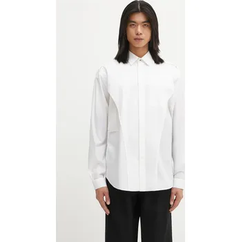 Pánská košile Bavlněná košile Undercover pánská, bílá barva, regular, s klasickým límcem, UC2E4405, L, 00X