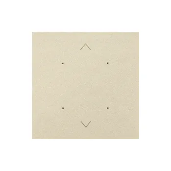 vypínač Kryt pro elektronické vypínače a ovladače, 1 násobný, s piktogramy pro, Simon 55 TKE11/144, champagne metalizovaná