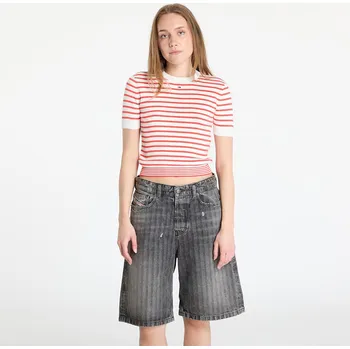 Pánský svetr Svetr Tommy Jeans Essential Shortsleeve Sweater Red XS