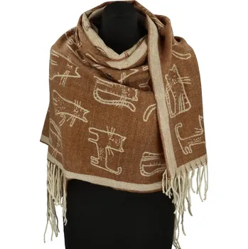 Šála Dámská šála hnědá - Firenze Casey hnědá