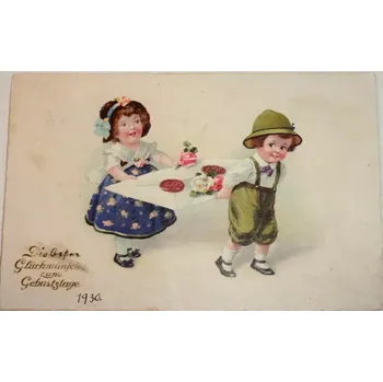 Přání k narozeninám: děti (Glückwünche zum Geburstage), 1930