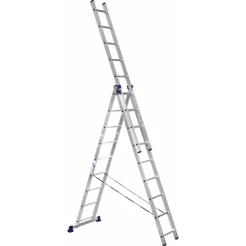 Žebřík ALUMET H3 5309 - hliníkový trojdílný žebřík 3 x 9 příček